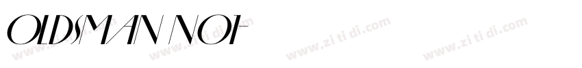 Oldsman No1字体转换